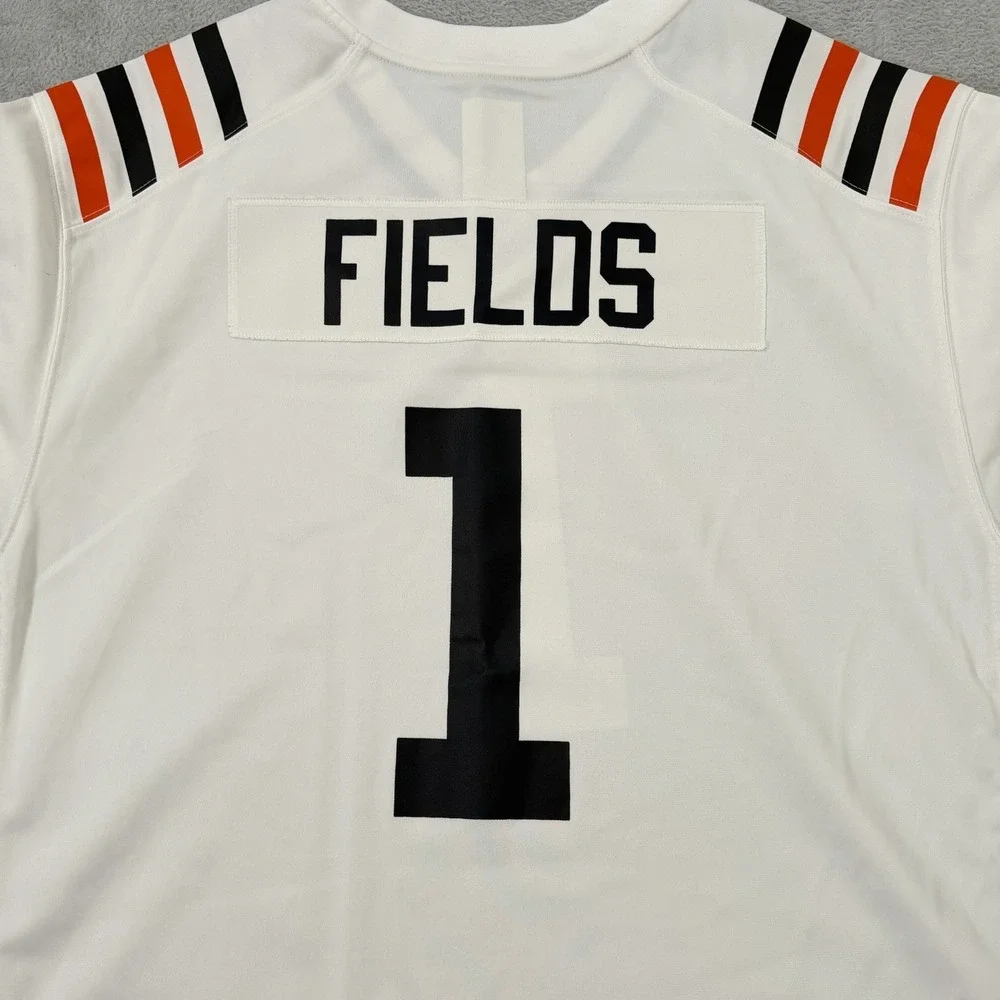 Nike NFL On Field Chicago Bears Justin Fields #1 Jersey Adult 2XL White NWOT
